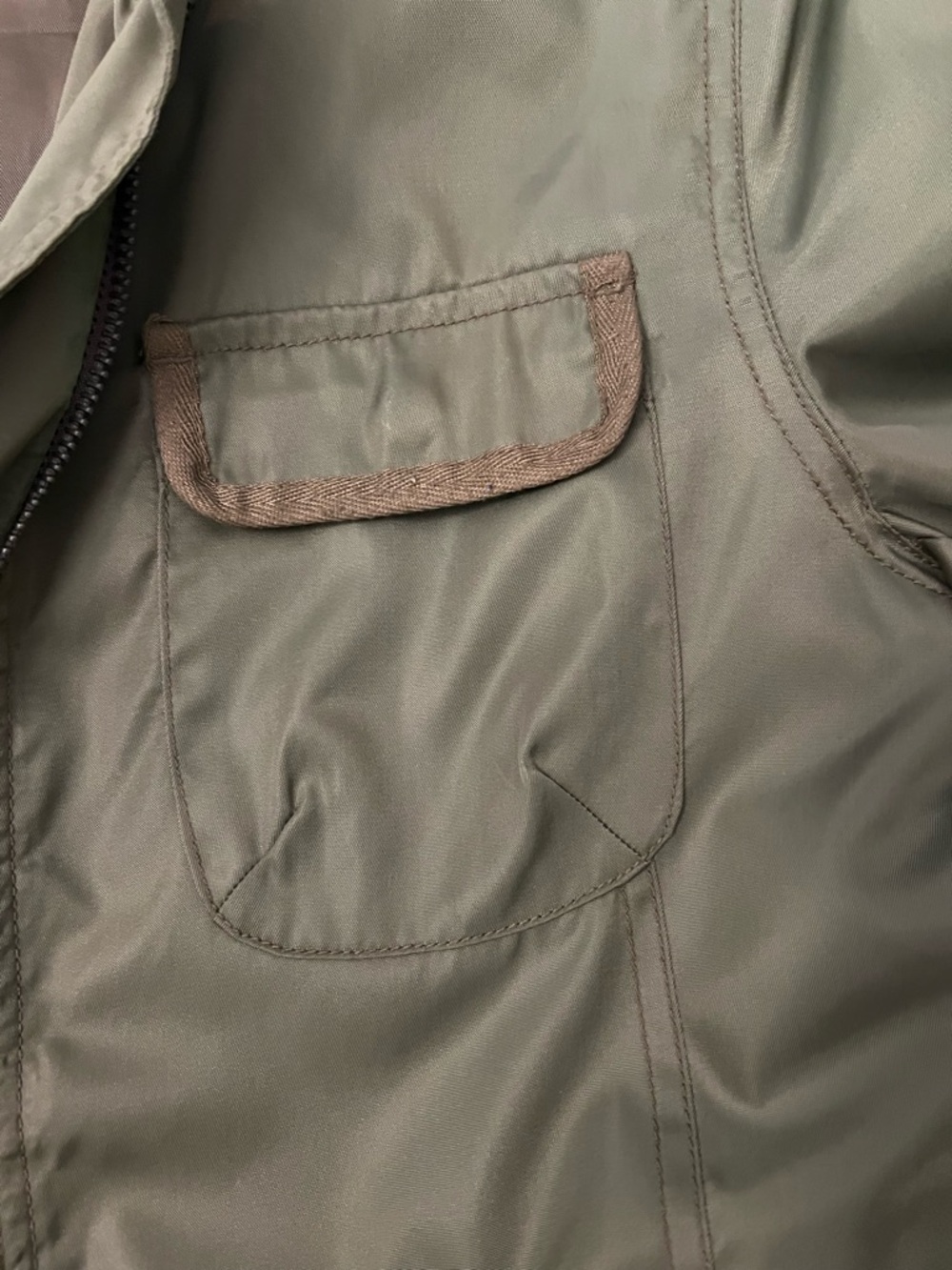 Lightweight women’s olive green utility/military style jacket sz S - Picture 10 of 14